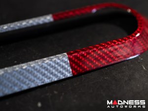 Alfa Romeo Stelvio Air Conditioning Dash Bezel - Carbon Fiber - Pre '20 - Italian Theme - Feroce Carbon